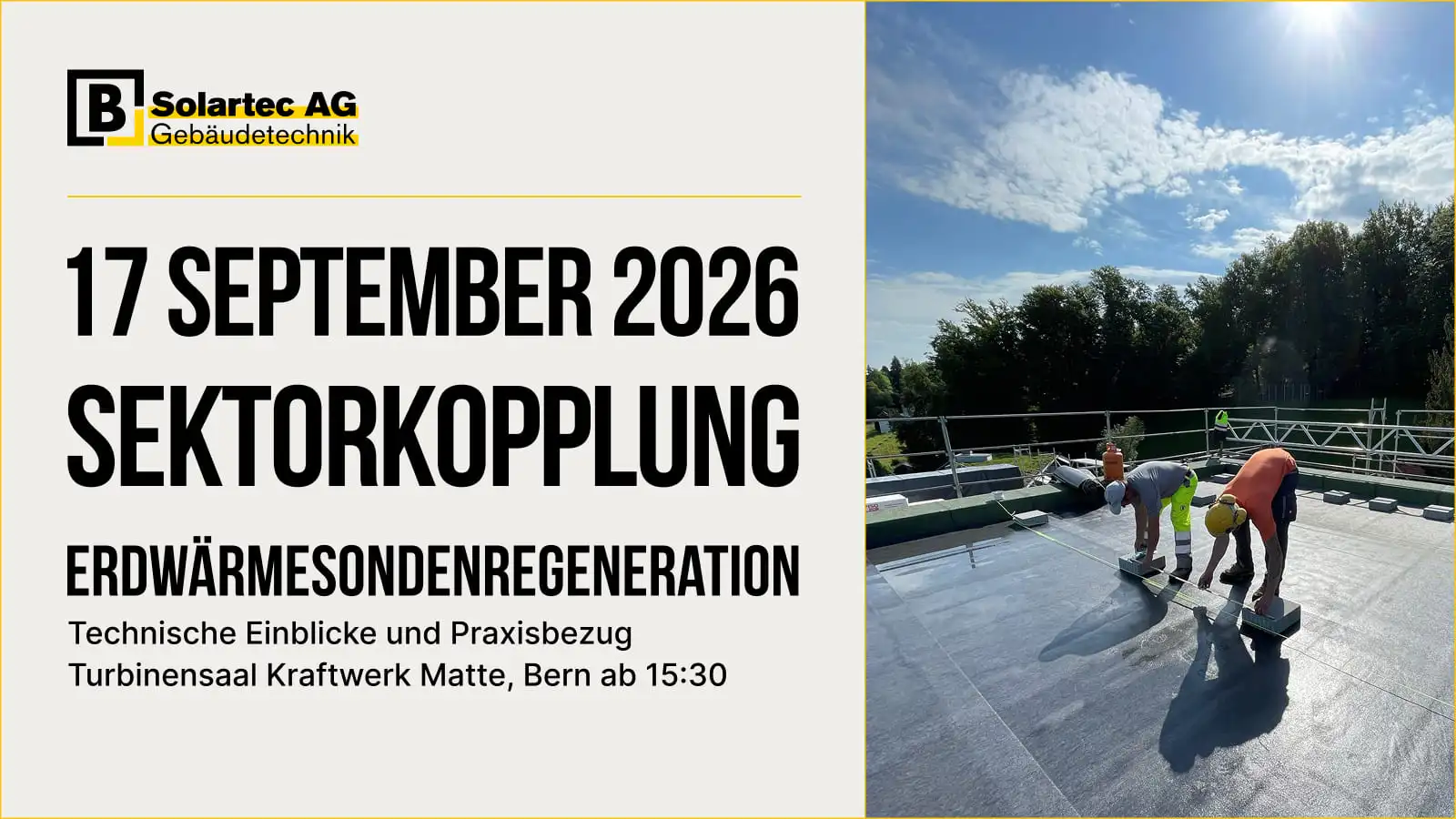 Medienkonferenz und Informationsanlass zur zweiten Ausgabe des Whitepapers Sektorkopplung am 17. September 2026 in Bern