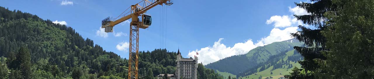 B-Bauwerk AG Baustelle mit Kran